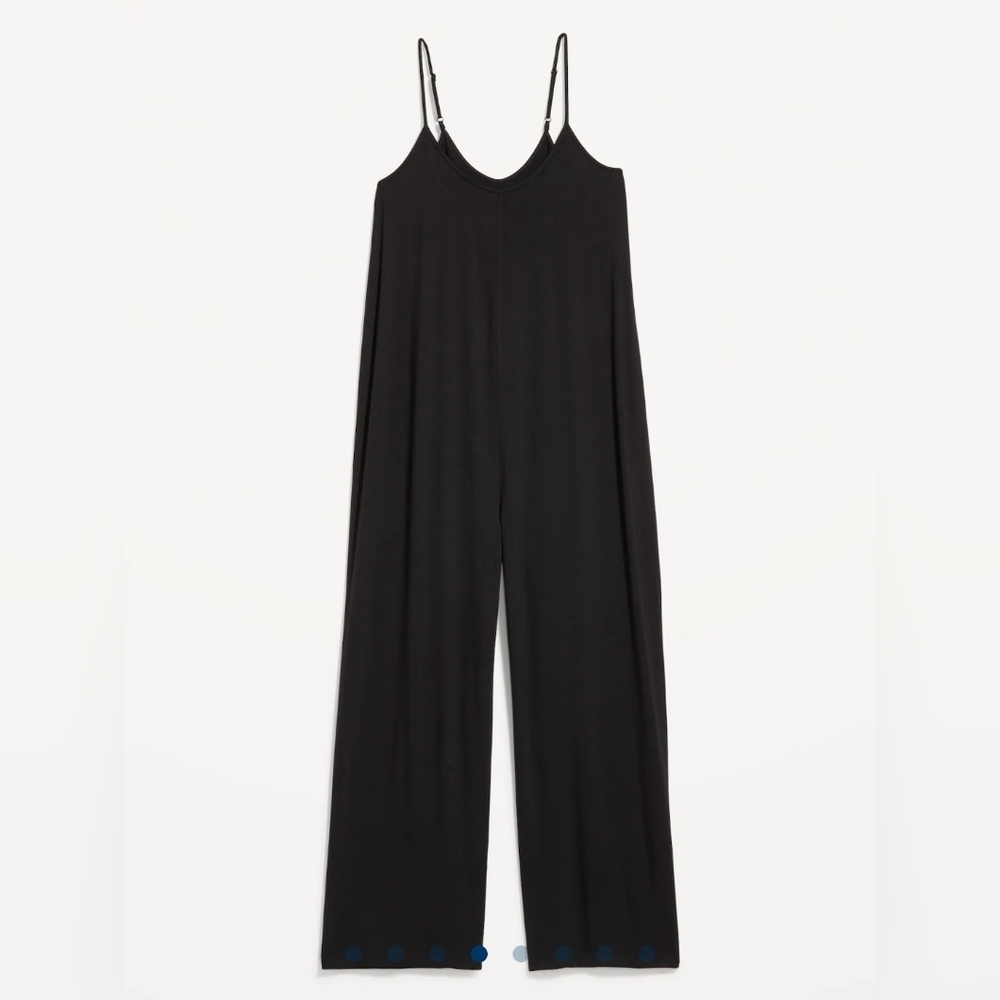 NWT Old Navy, Knit Jersey Pajama Jumpsuit, Black, M Tall